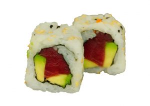 83. Tuna avocado uramaki